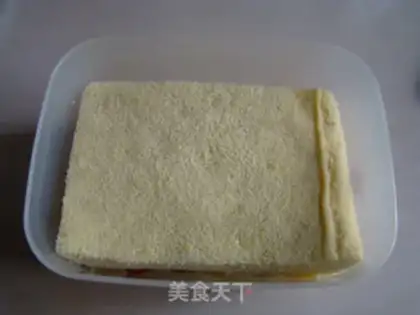 Make Fruit cream box cake step 11