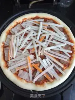 Make Luxury double-packed pizza step 11