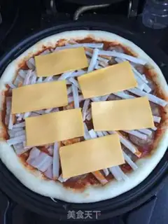 Make Luxury double-packed pizza step 12