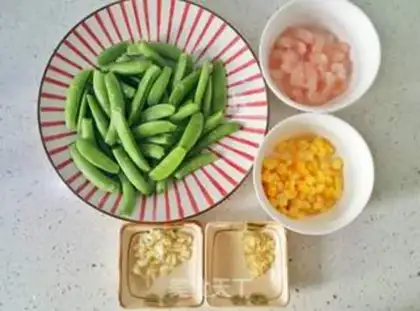 Make Shrimp corn and sweet beans step 0