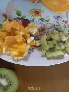 Make Fruit birthday cake step 3