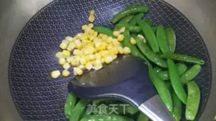 Make Shrimp corn and sweet beans step 5