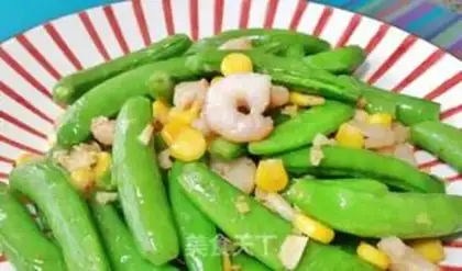 Make Shrimp corn and sweet beans step 7