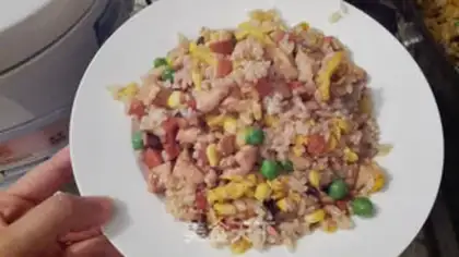 Make Chicken rice step 8