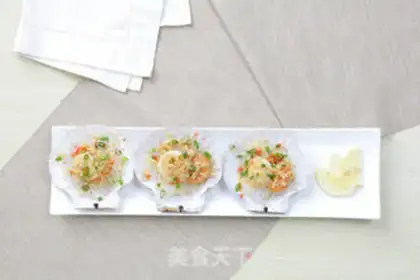 Make Garlic scallops for fans step 3