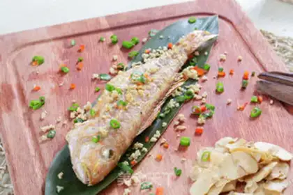 Make Garlic and red fish step 3