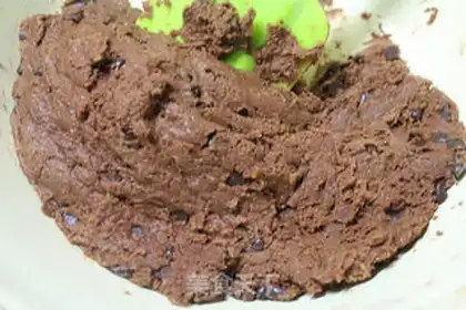 Make Chocolate bean cookies step 5