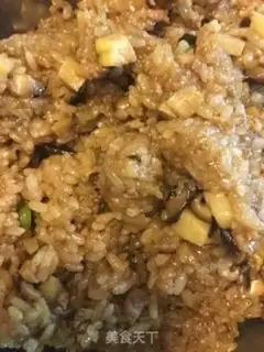 Make Powdered rice with mushroom pork step 6