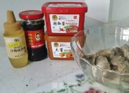 Make Korean sweet rice powdered bones step 2