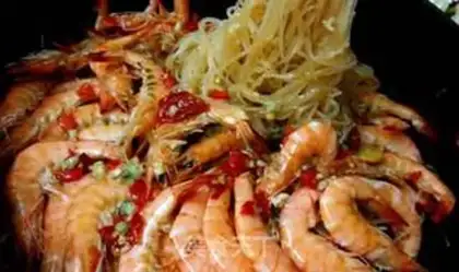 Make Garlic fans baked shrimp step 8