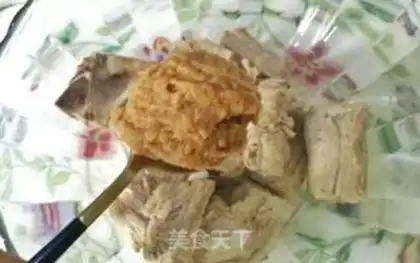 Make Korean sweet rice powdered bones step 3