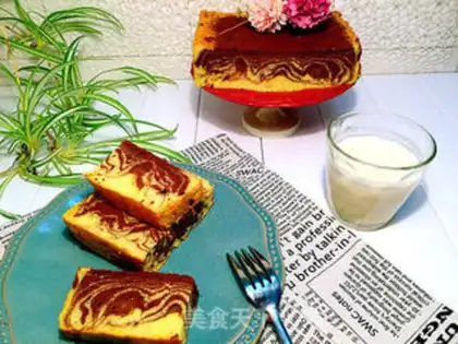 Make Marble bean thaw cake step 16