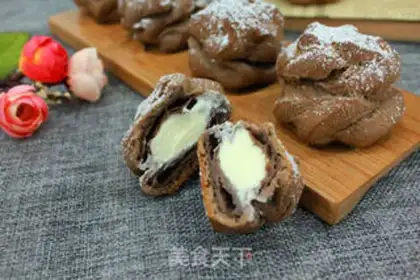 Make Chocolate cheese puffs step 12