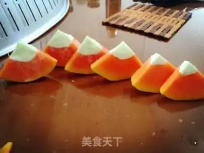 Make Pudding papaya step 0