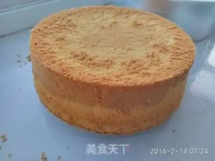 Make Sugar cream birthday cake step 15