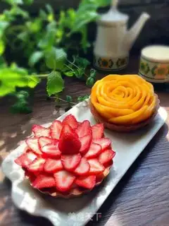Make French Fruit Tower step 35