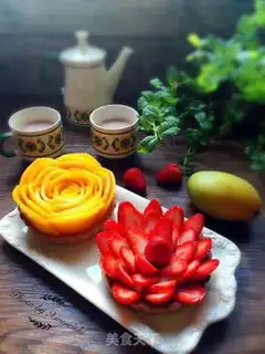 Make French Fruit Tower step 36