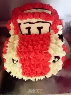 Make Car cake step 4
