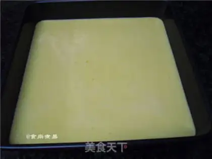 Make Egg sponge cake step 9
