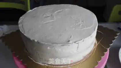 Make Rose cream cake step 2
