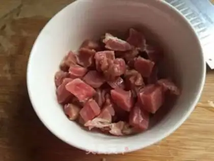 Make Salted bean petals step 1