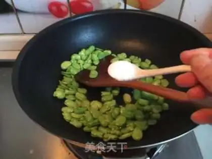 Make Salted bean petals step 10