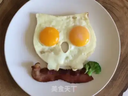 Make owl fried eggs step 5