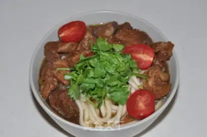Make Red beef noodles step 13