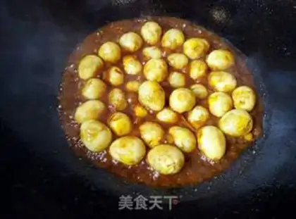 Make Steamed quail eggs step 8