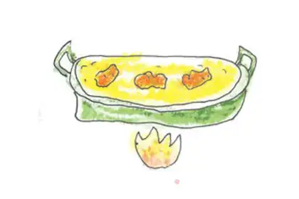 Make Pineapple and shrimp step 2