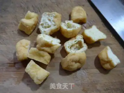 Make Tofu fried crabs step 2