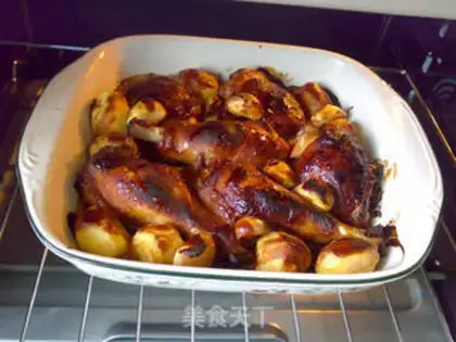 Make Three chowed chicken legs step 7