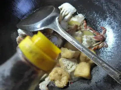Make Tofu fried crabs step 7