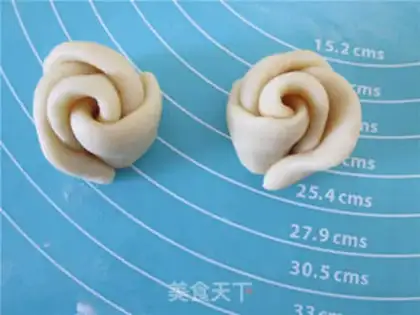 Make Light milk rose bread step 6