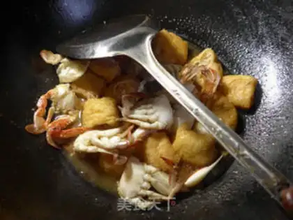 Make Tofu fried crabs step 9