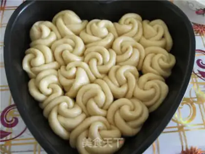 Make Light milk rose bread step 8