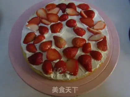 Make Strawberry cake step 7