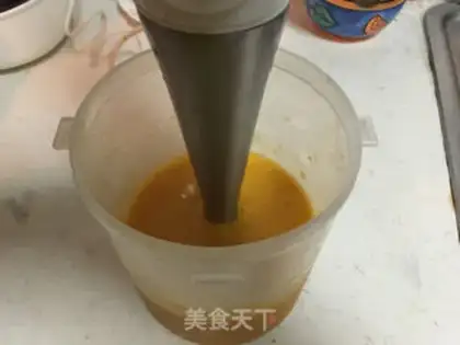 Make The flower fairy mango mousse step 2
