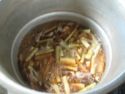Make The mountain boils dragon bones step 11