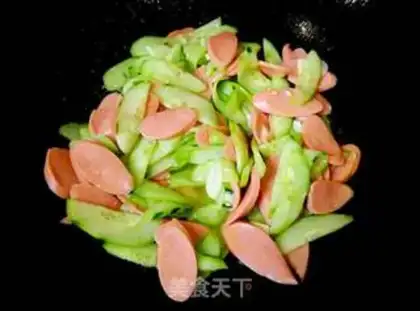Make Ham sausage and cucumber step 6