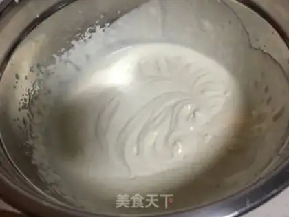 Make The flower fairy mango mousse step 6