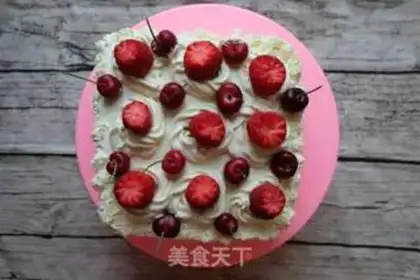 Make Strawberry cherry cake step 15