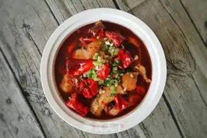 Make Spicy water boils fish step 17