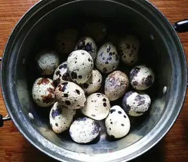 Make Five quail eggs step 2