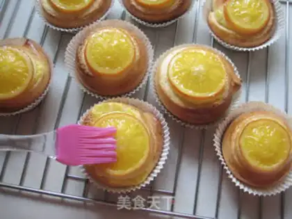 Make Sweet orange kasta roll step 22