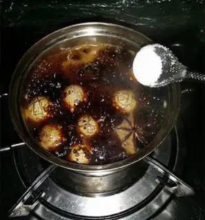 Make Five quail eggs step 7