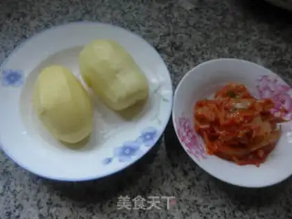 Make Pickles and potatoes step 0