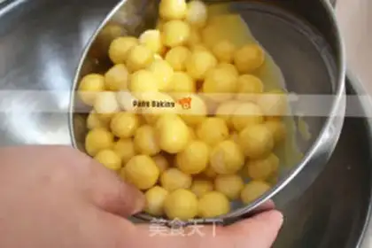 Make Mango golden coconut ball step 8