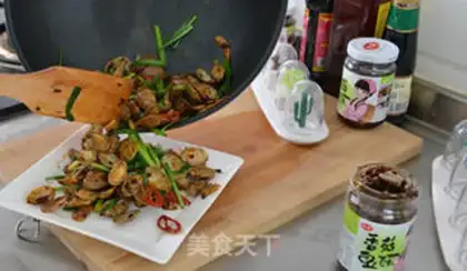 Make Flaming clams step 6