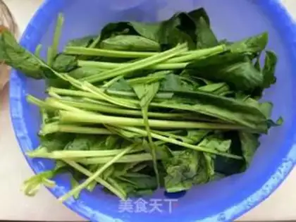 Make The spinach step 0